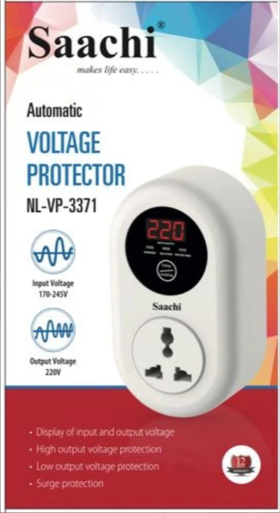 Saachi 15 Amps Voltage/Power Guard (All Electronic Equipment guard) - WhiteThis voltage guard does protection on all electrical equipment for example TV, videos, High, PABX, FAX machines, fridges,