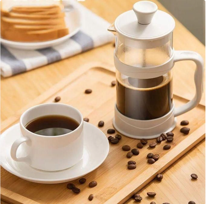 800ml French Press Pot Household French Filter Press Pot Glass Tea Maker Hand-Pressed Filter Cup Brewing Cold Brew Pot Hand Brewed Coffee Pot