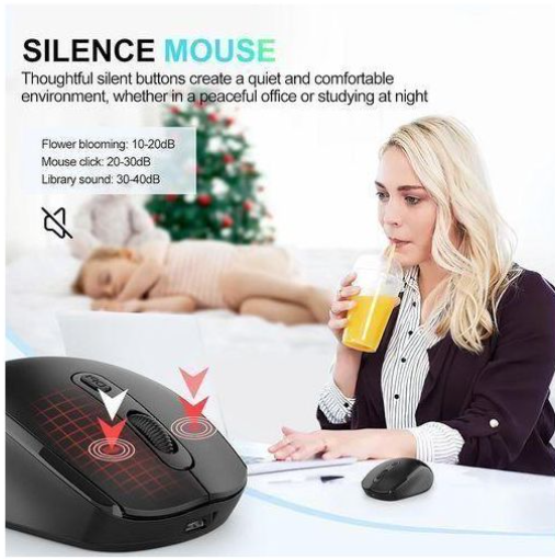 RichRipple 2.4G Wireless Dual-mode Bluetooth Mouse Wireless Rechargeable Mouse RichRipple 2.4G Wireless Dual-mode Bluetooth Mouse  Wireless Rechargeable Mouse