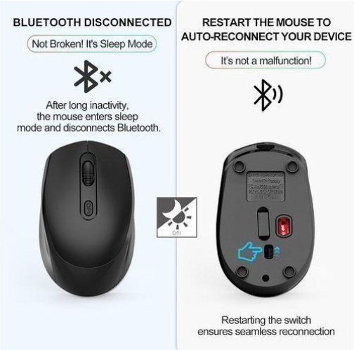 RichRipple 2.4G Wireless Dual-mode Bluetooth Mouse Wireless Rechargeable Mouse RichRipple 2.4G Wireless Dual-mode Bluetooth Mouse  Wireless Rechargeable Mouse