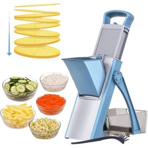 🔥 Multi-Functional Vegetable Mandoline Slicer | Adjustable Blades for Perfect Slices, Every Time