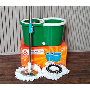 ✨ Magic Spin Mop & Bucket – Powerful Metal Spinner for Easy Cleaning | Effortless Cleaning! Spin Mop & Bucket with Strong Metal Spinner