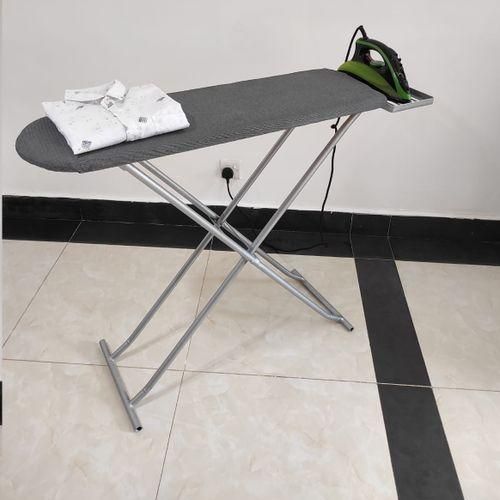 🔥Ultimate Foldable Metallic Ironing Board - Heat-Resistant Surface Heavy Duty Ironing Stand | Deluxe Foldable Ironing Board – Durable Metallic Frame & Heat-Resistant Surface.