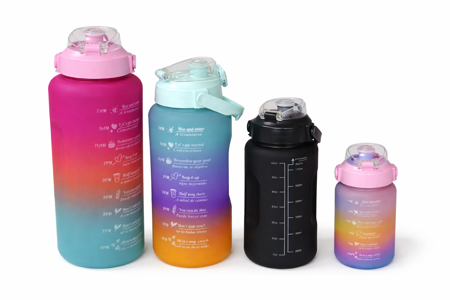🥤Brand New 4 in 1 Fancy Travel Water Bottle | Smart Hydration Starts Here — 4 Sizes, Endless Convenience.