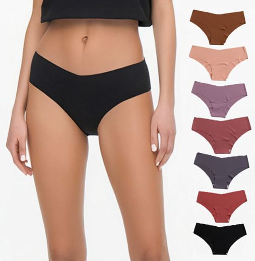 Summer underwear, ice silk seamless underwear for women, thin style, breathable and sexy, pure cotton crotch, large size women's underwear