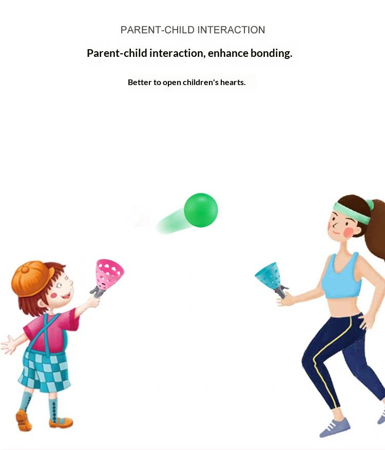 Indoor children's elastic throwing and catching ball for parent-child interaction, sensory integration training, and outdoor play