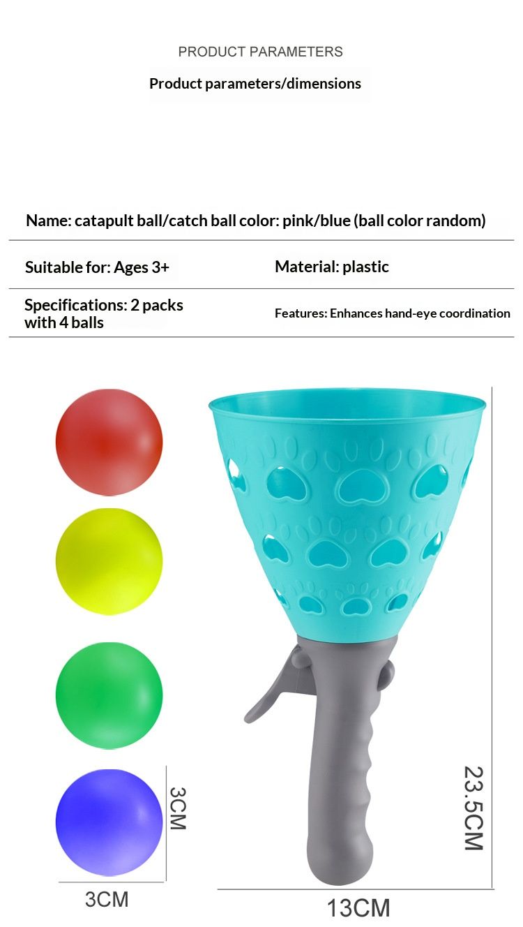 Indoor children's elastic throwing and catching ball for parent-child interaction, sensory integration training, and outdoor play