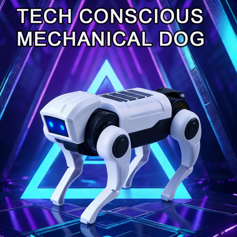 Rc Robot Children's Remote Control Mechanical Dog Toy Science Teaching Diy Assembling Model Electric Set Toys for Boys Kids Gift