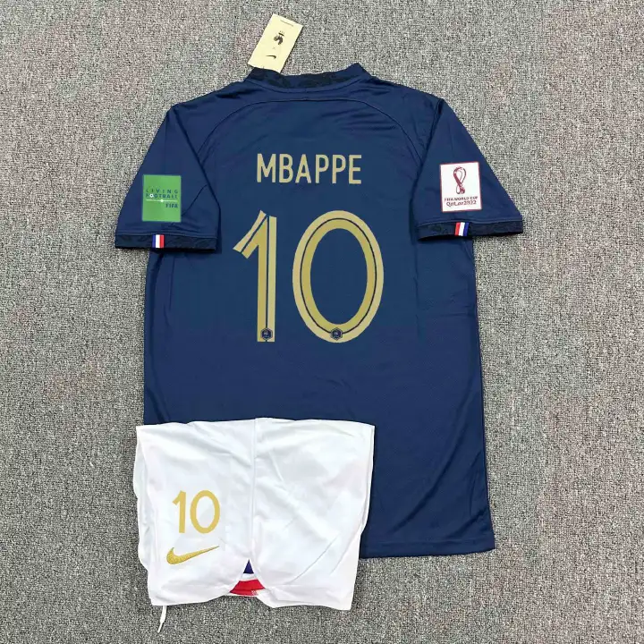 French football jersey 2022 World Cup 10th jersey home and away football uniform set for men and women adults' custom order