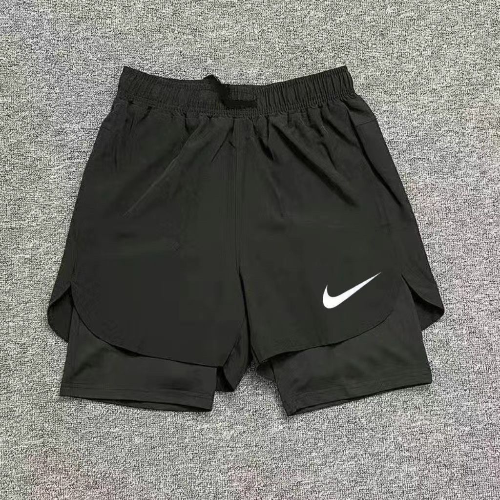 Running track and field shorts, sports quick-drying clothing, sports training for marathons, three-minute defense against being exposed, men and women double-layer fitness and breathable apparel