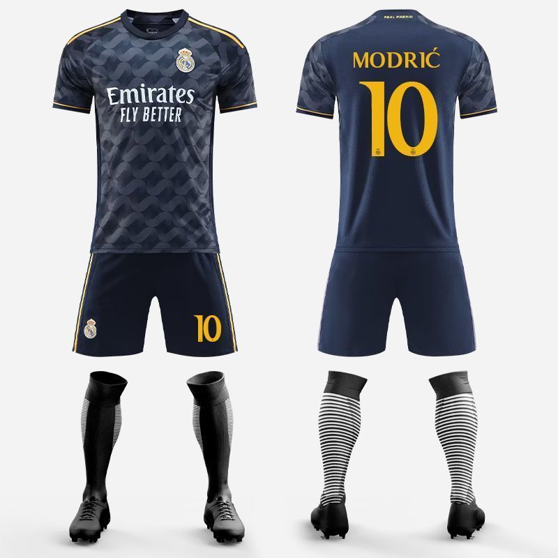 UEFA Champions League Real Madrid jersey, Cristiano Ronaldo's 7-number jersey football outfit set, custom-made for men and women, children's football training outfit