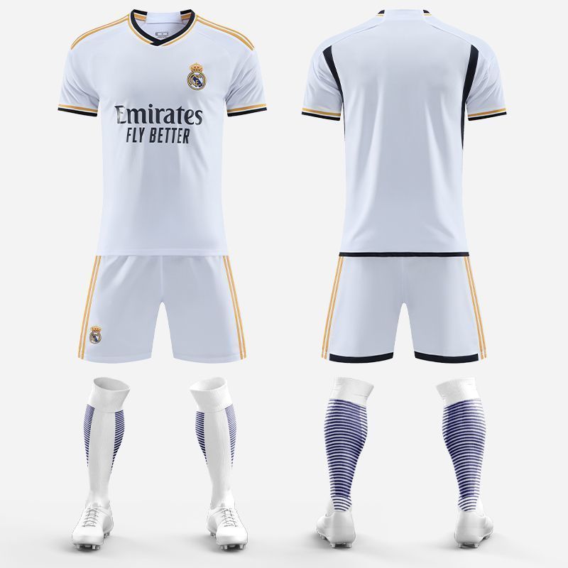UEFA Champions League Real Madrid jersey, Cristiano Ronaldo's 7-number jersey football outfit set, custom-made for men and women, children's football training outfit