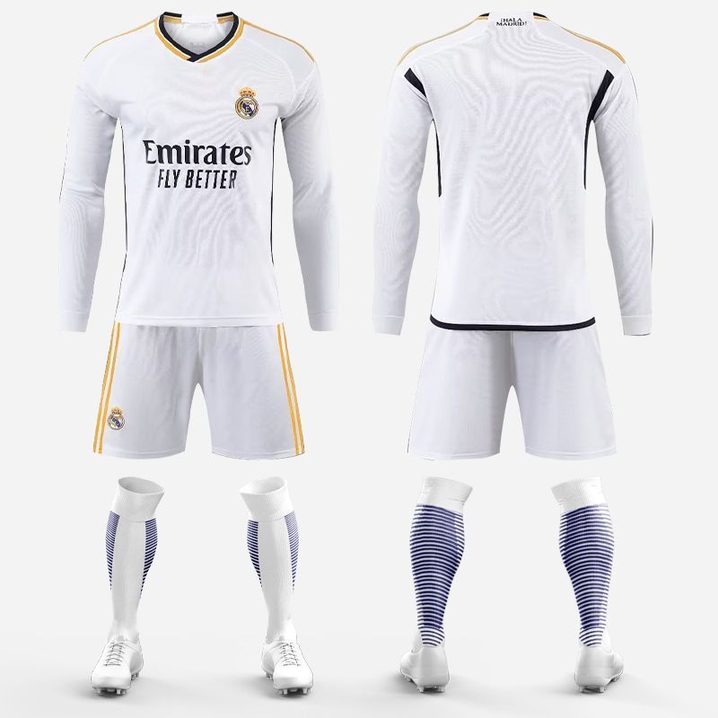 UEFA Champions League Real Madrid jersey, Cristiano Ronaldo's 7-number jersey football outfit set, custom-made for men and women, children's football training outfit