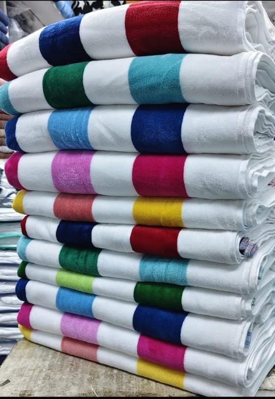 🔥🔥 STRIPPED BIRTH TOWELS , UNISEX STRIPED BIRTH TOWELS, EASY TO DRY BIRTH TOWELS .
