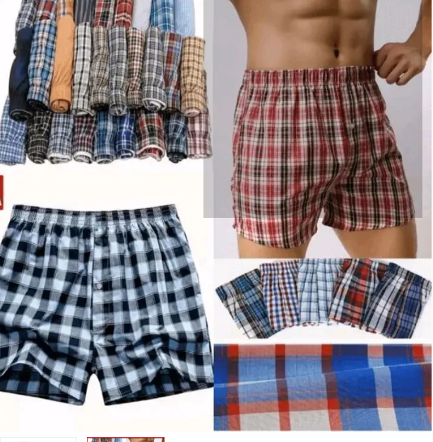 3Pcs Men’s Pure Cotton Checked Boxers | Finest Quality Breathable Fabric | Soft, Comfortable & Durable Men’s Underwear