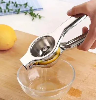 Premium Stainless Steel Lemon Squeezer – Manual Citrus Juicer Extract every drop of juice effortlessly with this heavy-duty stainless steel lemon squeezer. Designed for maximum juice extraction