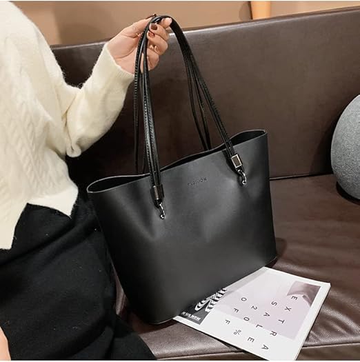 🔥 NEW HOT STYLE!!! Women’s Faux Leather Tote Bag – Stylish Shoulder Handbag for Work, School & Everyday Use. Tote Bag for Women Stylish Handbag Faux Leather Shoulder Bag for Work School Dating