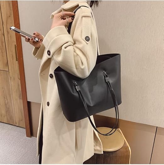 🔥 NEW HOT STYLE!!! Women’s Faux Leather Tote Bag – Stylish Shoulder Handbag for Work, School & Everyday Use. Tote Bag for Women Stylish Handbag Faux Leather Shoulder Bag for Work School Dating