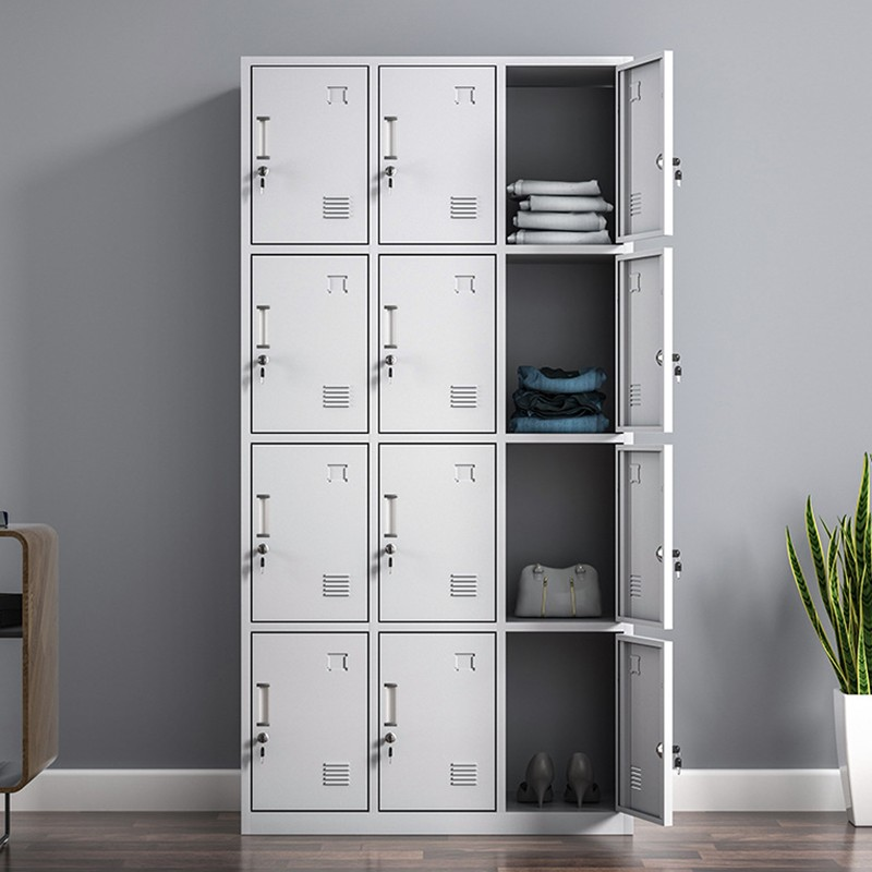 12-Door Metal Locker Cabinet