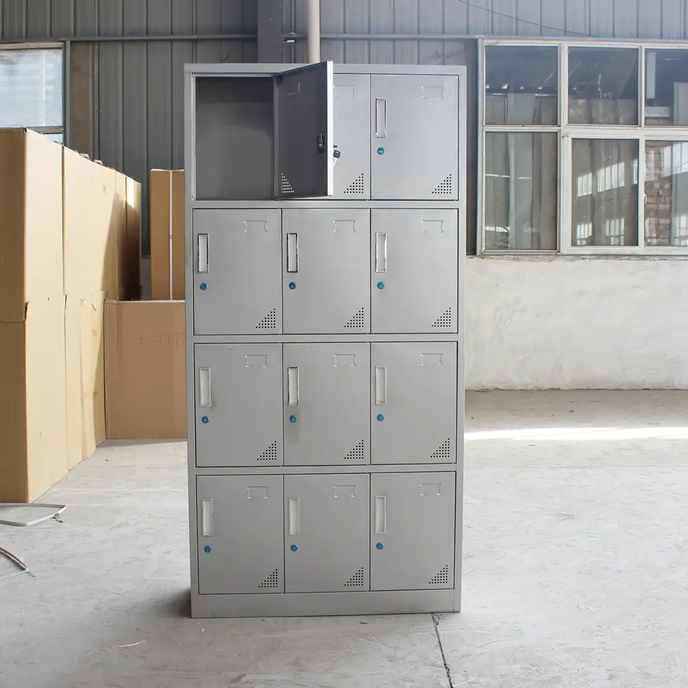 12-Door Metal Locker Cabinet