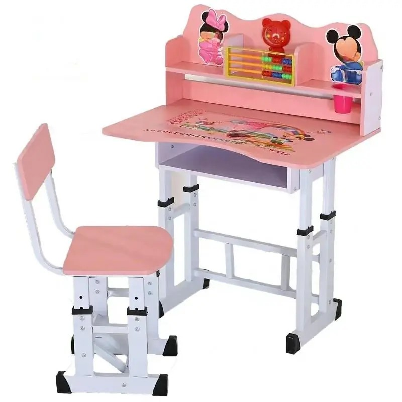 Pink Children’s Study Desk and Chair Set