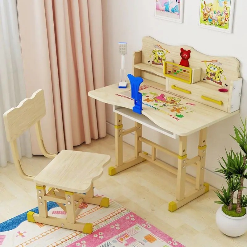 Pink Children’s Study Desk and Chair Set