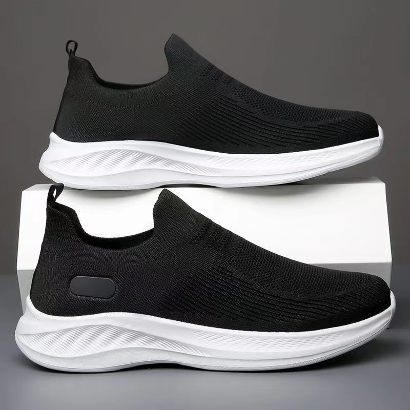 Men's 2026 Spring New Flyknit Casual Sports Shoes, Breathable, Non-Stuffy, Lightweight, Comfortable, One-Piece Design