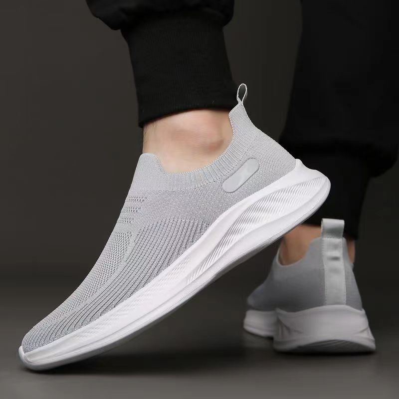 Men's 2026 Spring New Flyknit Casual Sports Shoes, Breathable, Non-Stuffy, Lightweight, Comfortable, One-Piece Design