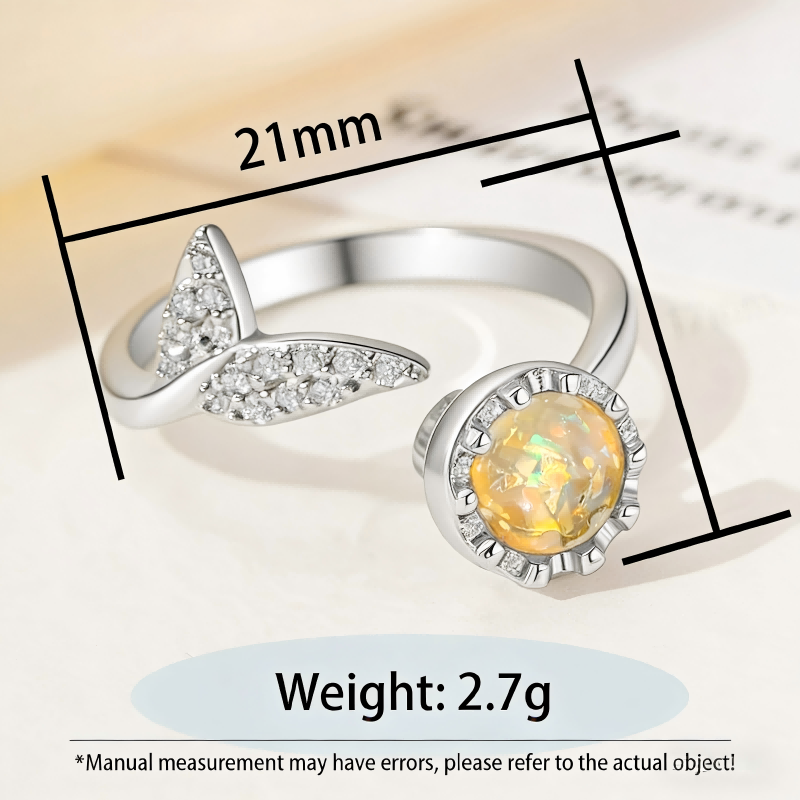 Trendy daisy spinning ring, suitable for women, stylish and simple design, a creative accessory for women to relieve stress and anxiety