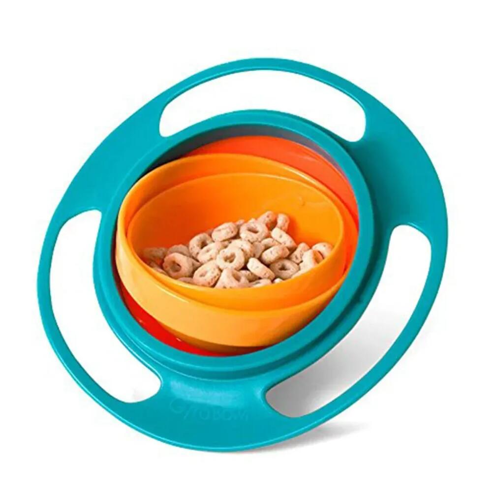Baby Baby CHILDREN'S Bowl 360 Degree Rotation Gyro Bowl Lion Bowl Balance Bowl Do Not Pour Anti-scald and Anti-fall Eating Bowl