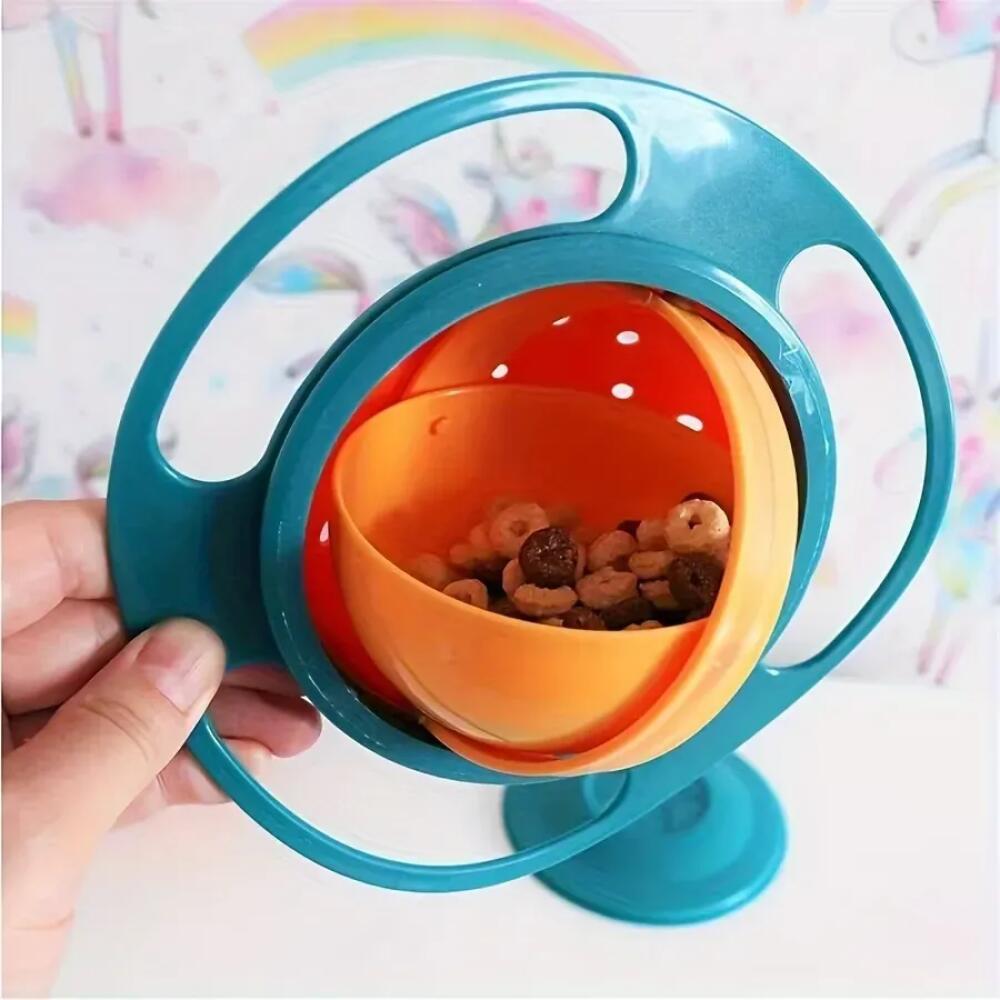 Baby Baby CHILDREN'S Bowl 360 Degree Rotation Gyro Bowl Lion Bowl Balance Bowl Do Not Pour Anti-scald and Anti-fall Eating Bowl