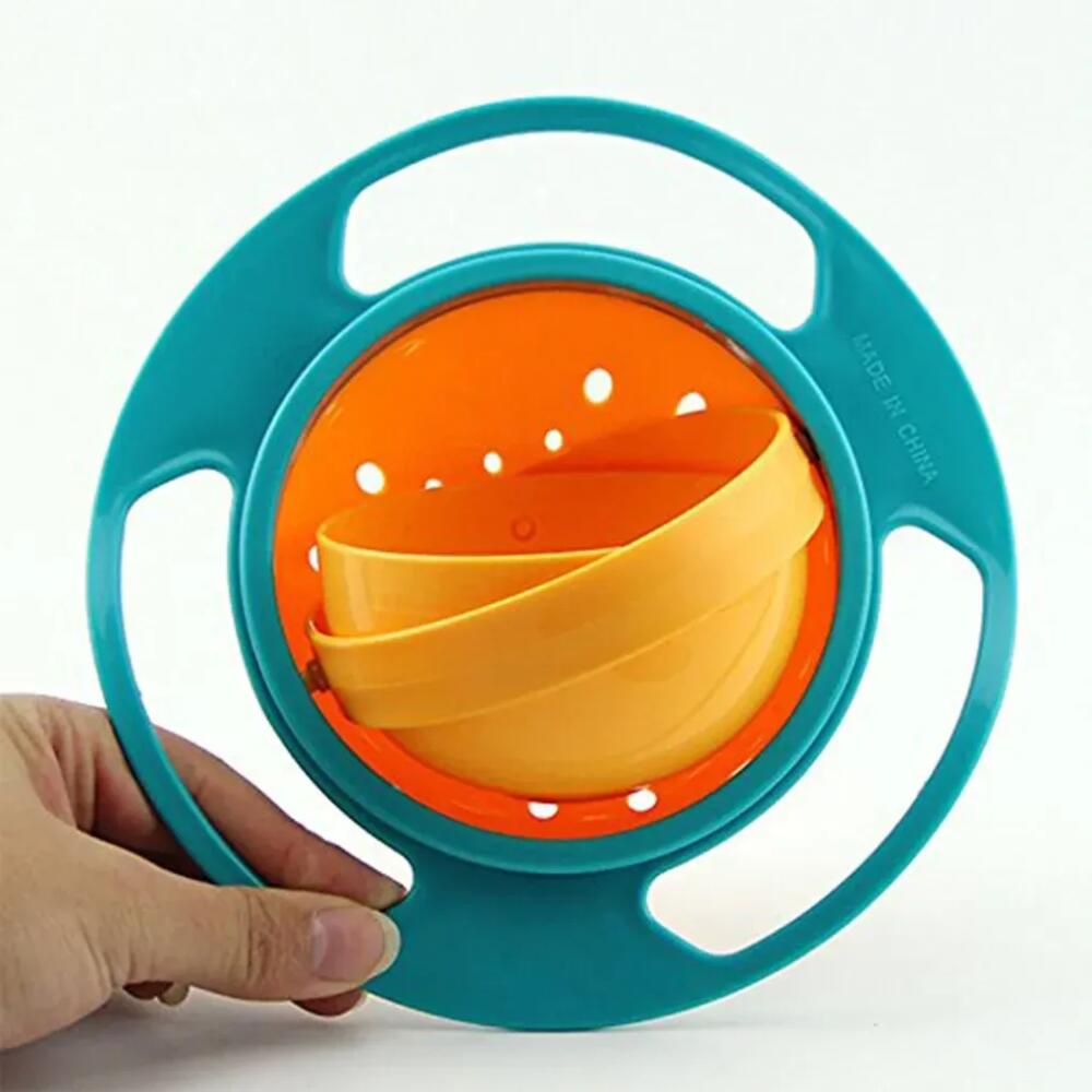 Baby Baby CHILDREN'S Bowl 360 Degree Rotation Gyro Bowl Lion Bowl Balance Bowl Do Not Pour Anti-scald and Anti-fall Eating Bowl