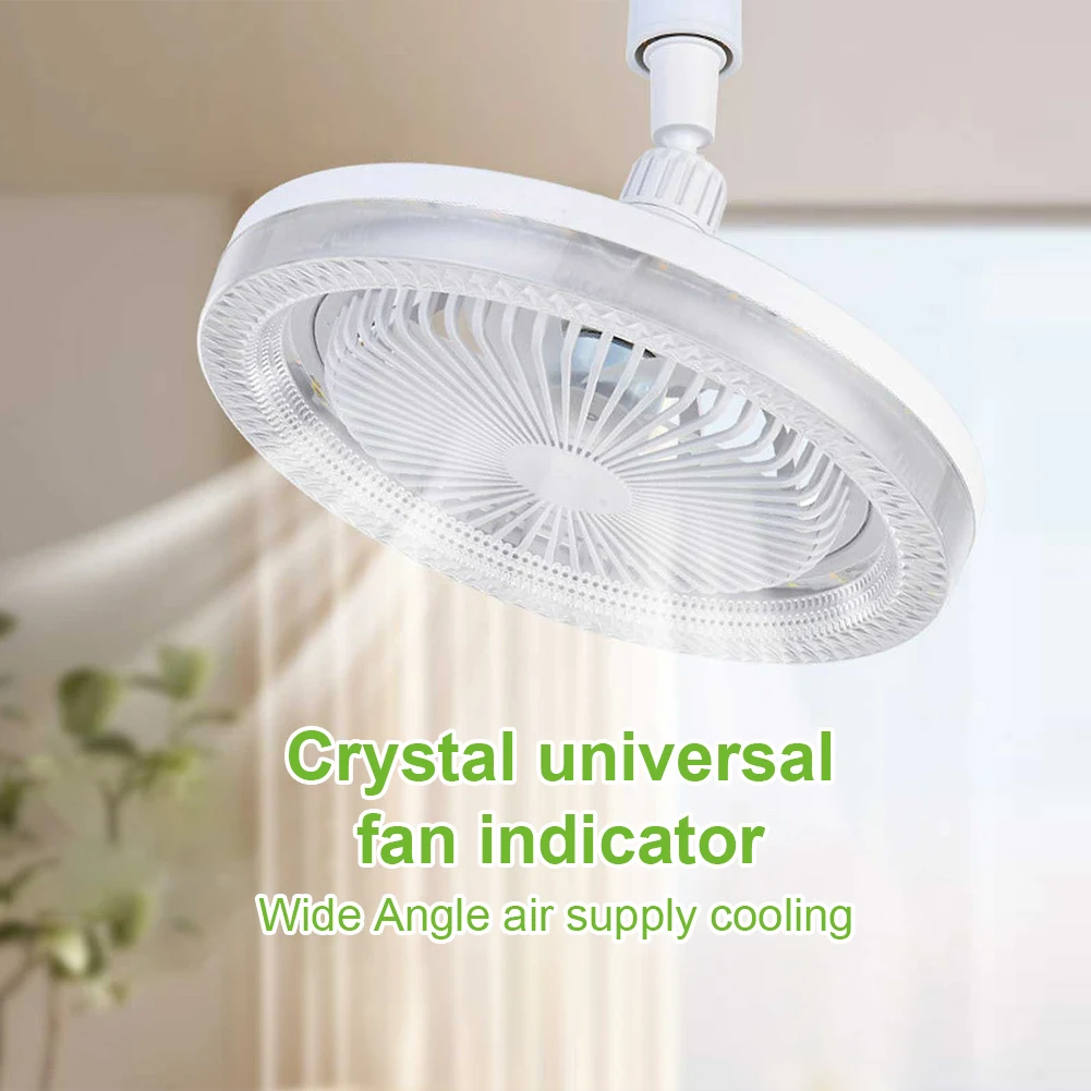 E27 Lamp Holder Universal Fan Light Bedroom Light Quiet Electric Fan Chandelier Control Led Study Dining Room Light