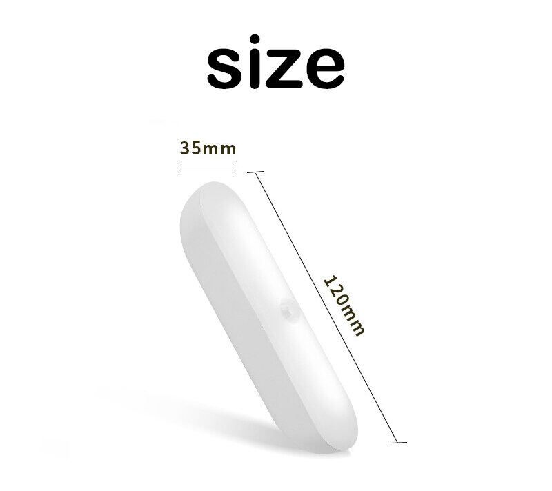 Wireless LED Motion Sensor Lamp Night Lights USB Rechargeable Magnetic For Wardrobe Room Closet Kitchen Aisle Tube Detector Bulb