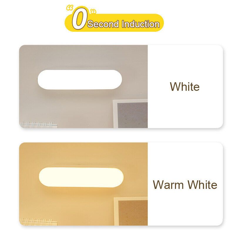 Wireless LED Motion Sensor Lamp Night Lights USB Rechargeable Magnetic For Wardrobe Room Closet Kitchen Aisle Tube Detector Bulb