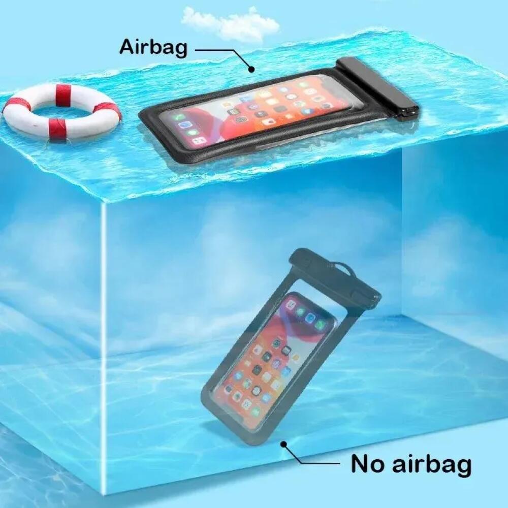 Universal Waterproof Phone Pouch Dry Bag Floating IPX8 Phone Case with Lanyard Water Proof Bags Strap for Diving Swimming Sports