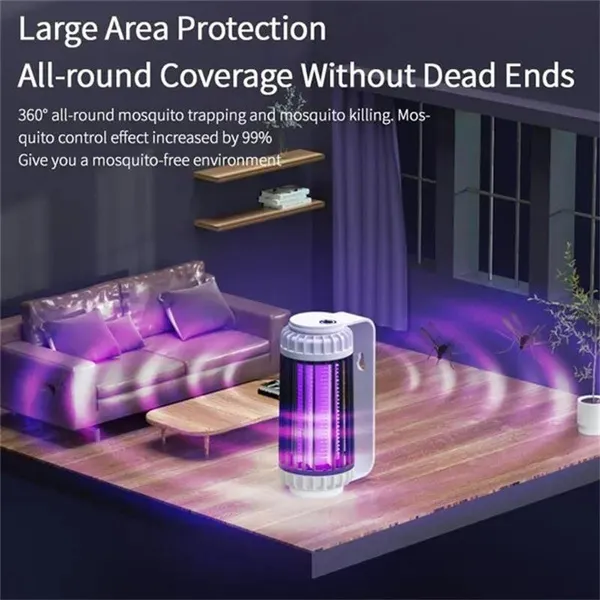 Electric Shock Mosquito Killer Lamp Outdoor Atmosphere Light Mosquito Repellent Safe Efficient Home Mosquito Zapper Household