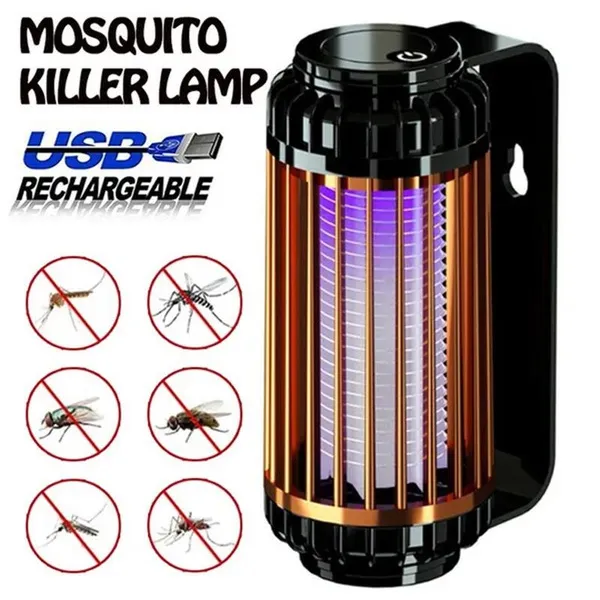 Electric Shock Mosquito Killer Lamp Outdoor Atmosphere Light Mosquito Repellent Safe Efficient Home Mosquito Zapper Household