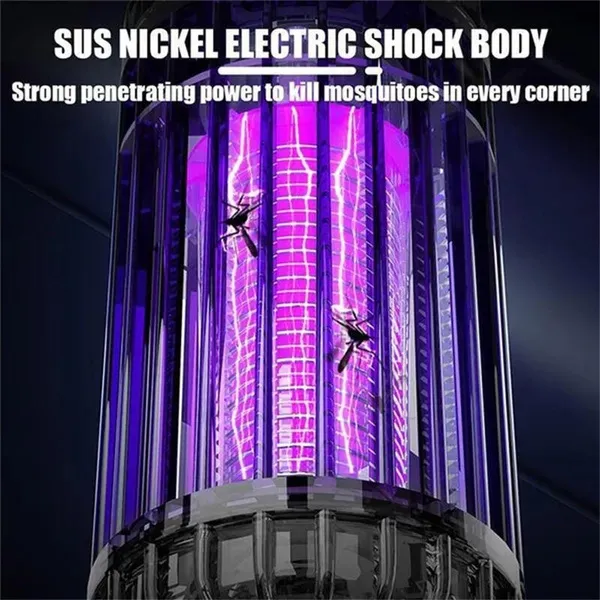 Electric Shock Mosquito Killer Lamp Outdoor Atmosphere Light Mosquito Repellent Safe Efficient Home Mosquito Zapper Household