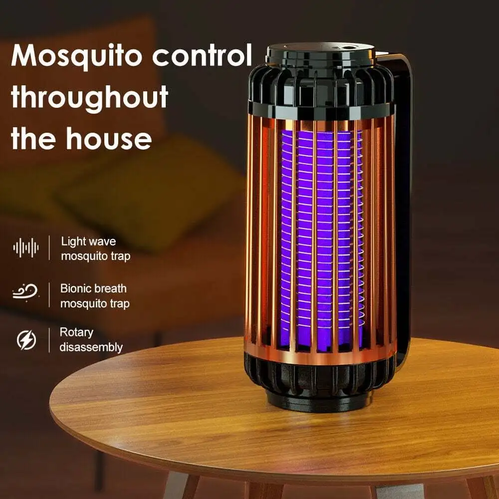 Electric Shock Mosquito Killer Lamp Outdoor Atmosphere Light Mosquito Repellent Safe Efficient Home Mosquito Zapper Household