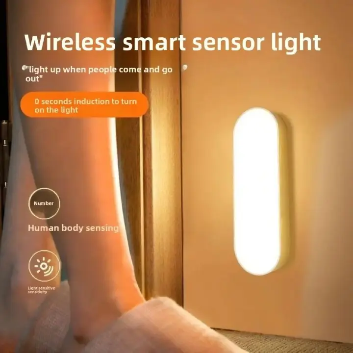 Automatic Sensor Night Light Dormitory LED Closet Night Lamp Eye Care Desk Lamp Sensor Light Bedroom
