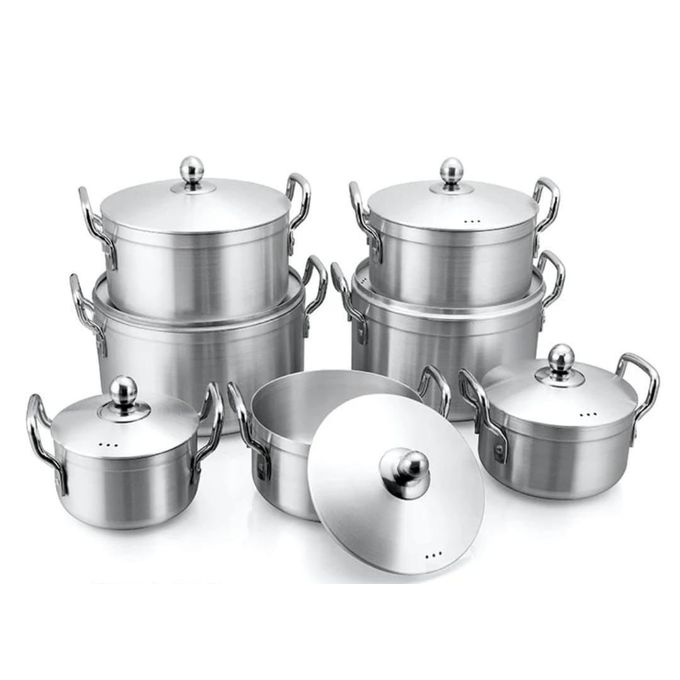 Greatstar 14-Piece Stainless Steel Cookware Set – Premium Pots & Pans with Matching Lids, Durable Mirror Finish Heat Resistant Handles Versatile Kitchen Cooking Set for Gas & Electric Stoves