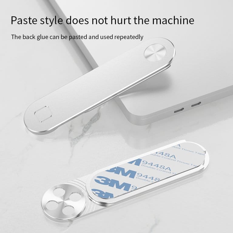 2-in-1 Magnetic Laptop Side Mount – Adjustable Dual Monitor & Screen Support Holder, Multi-Device Clip Stand for Laptop, Phone & Tablet, Space-Saving Desk Accessory