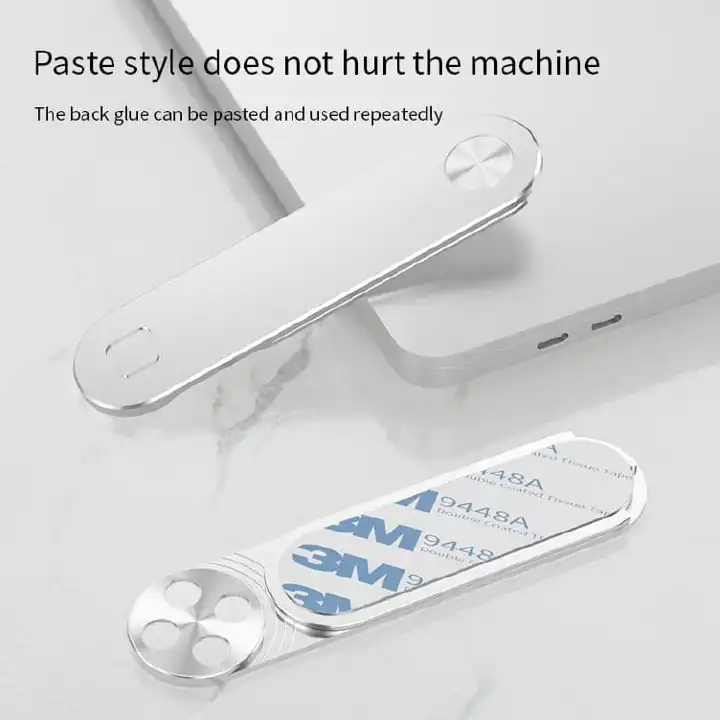 2-in-1 Magnetic Laptop Side Mount – Adjustable Dual Monitor & Screen Support Holder, Multi-Device Clip Stand for Laptop, Phone & Tablet, Space-Saving Desk Accessory