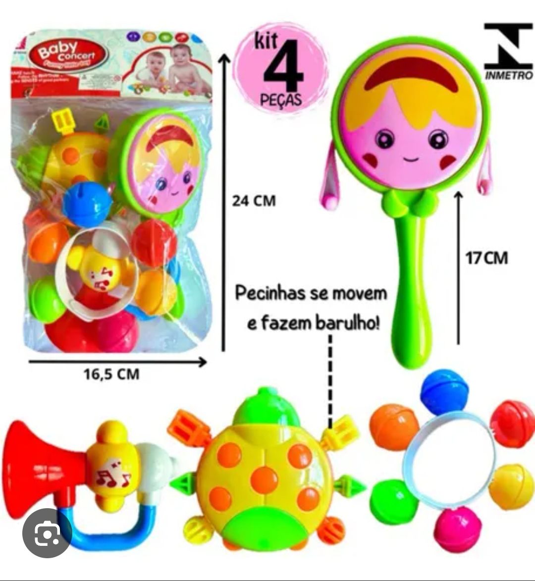 Newborn Baby Rattle Gift Set – 4PCS Animal Style Soft Plastic Rattles, Cute Infant Toys for Sensory Play, High-Quality Baby Gift Pack for Newborns & Toddlers