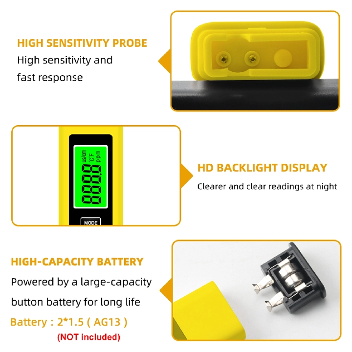 3 in 1 Water Quality Tester Water Quality Analyzer TDS/EC/Temperature Meter Data Hold Backlight Display Tester