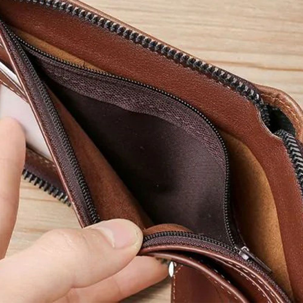 Vintage Small Men's Wallet Pu Leather Short Purse Men Hasp Zipper Clutch Solid Porte Feuille Hommes Porte Monnaie Homme