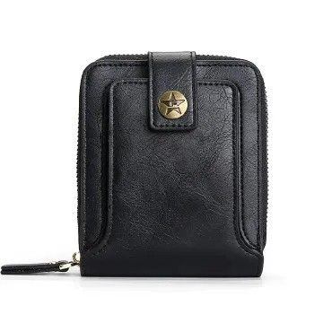 Vintage Small Men's Wallet Pu Leather Short Purse Men Hasp Zipper Clutch Solid Porte Feuille Hommes Porte Monnaie Homme