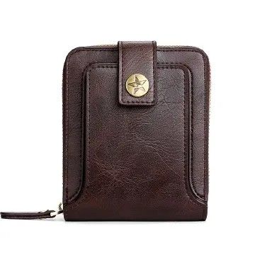 Vintage Small Men's Wallet Pu Leather Short Purse Men Hasp Zipper Clutch Solid Porte Feuille Hommes Porte Monnaie Homme