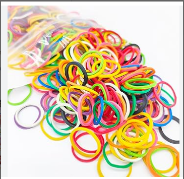 300pcs  Hair Ties – Elastic Hair Bands for Kids Ponytails